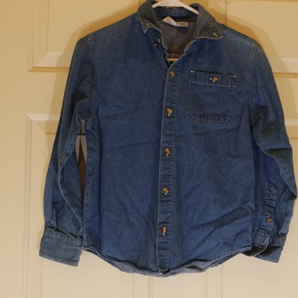 Blue jean button up shirt - Picture 2 of 5